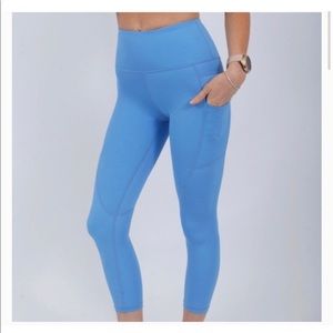Zyia Active Blue Crop Leggings